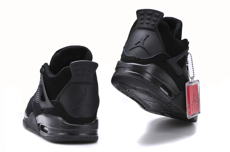 New Jordan 4 Retro All Black Shoes - Click Image to Close