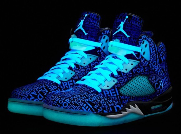 New Nike Air Jordan 5 Midnight Retro Dark Blue White Shoes