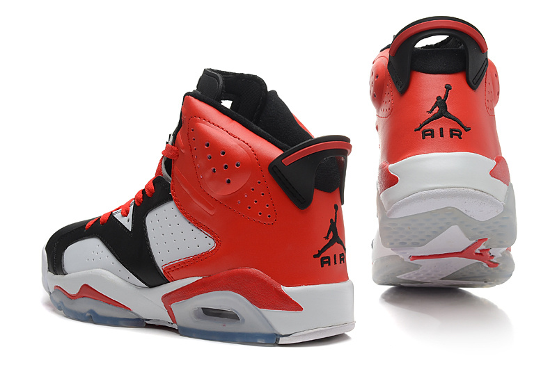 New Nike Jordan 6 Retro Shoes Black Red White