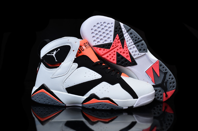 New Nike Air Jordan 7 White Black Pink Shoes For Women - Click Image to Close