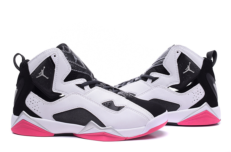Latest Nike Air Jordan 7 White Black Red Shoes For Women - Click Image to Close