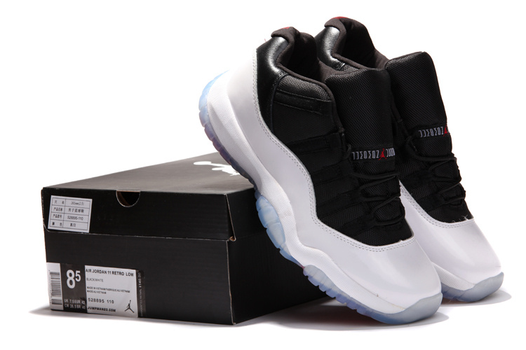 2014 Nike Air Jordan 11 Low Black White Shoes