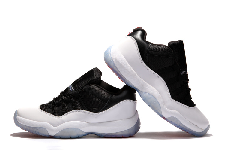 2014 Nike Air Jordan 11 Low Black White Shoes