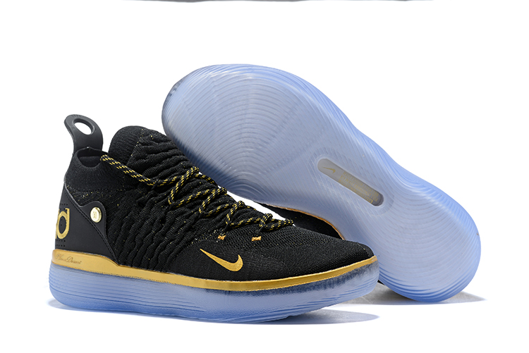 New KD Durant 11 Black Gloden Shoes