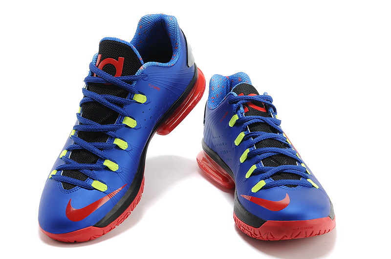 2014 Kevin Durant 5 Shoes Low Blue Red Black Shoes - Click Image to Close