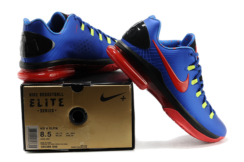 2014 Kevin Durant 5 Shoes Low Blue Red Black Shoes - Click Image to Close