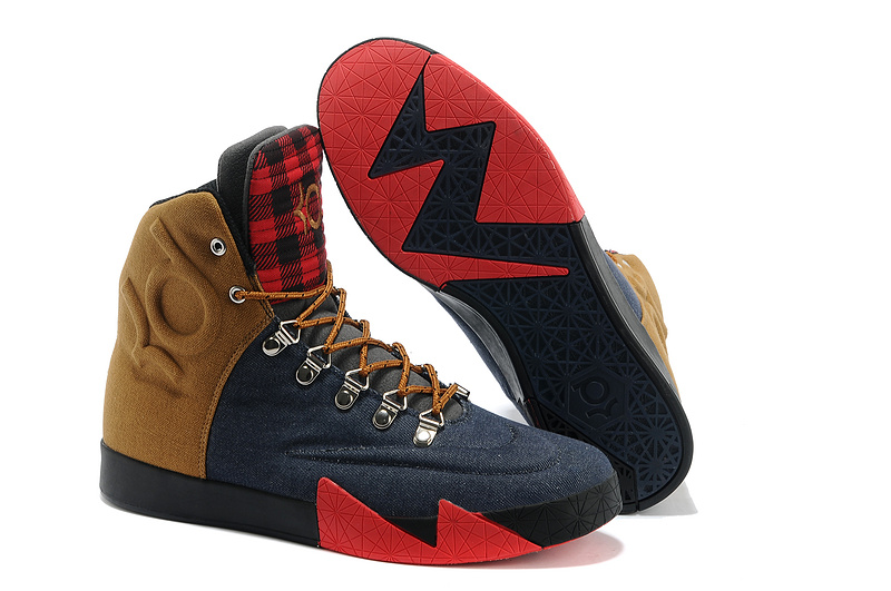 Nike Kevin Durant 6 NSW Lifestyle Black Brown Red Shoes - Click Image to Close