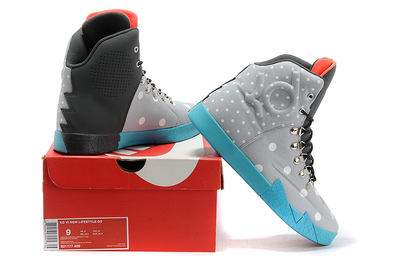 Nike Kevin Durant 6 NSW Lifestyle Grey Black Blue Shoes - Click Image to Close