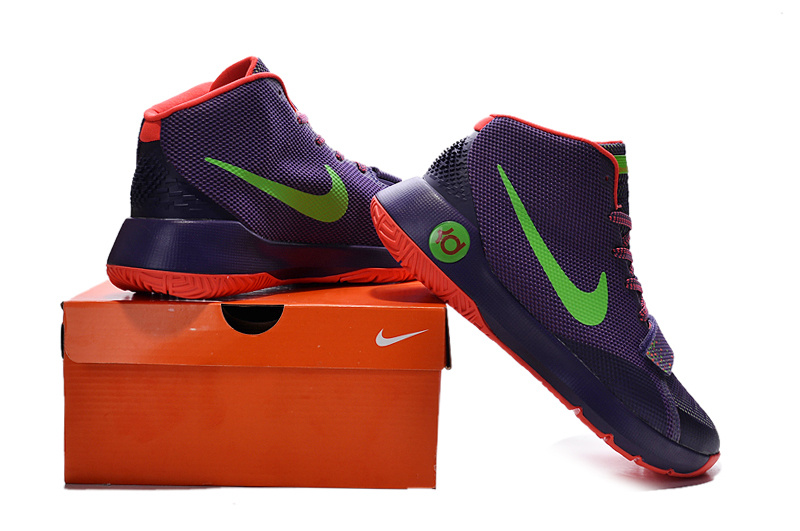 New Kevin Durant 8 Simple Purple Green Red Shoes - Click Image to Close