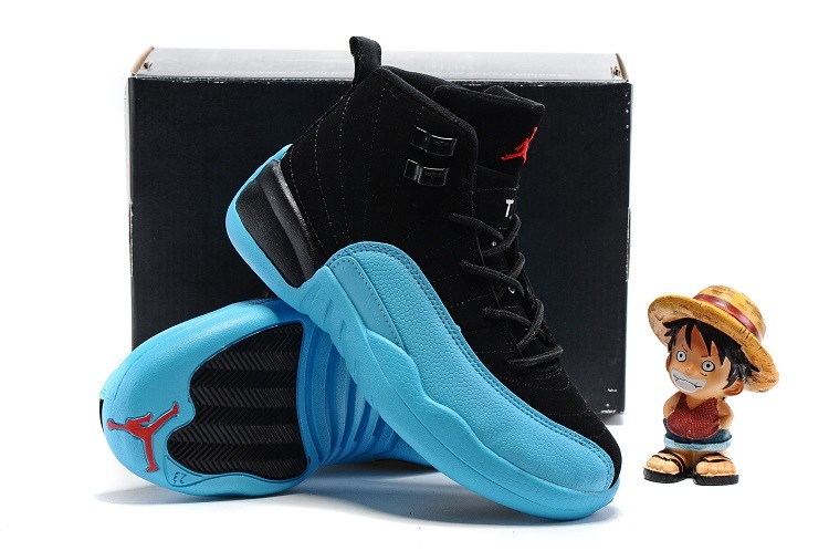 New Kids Air Jordan 12 Gamma Blue Shoes - Click Image to Close