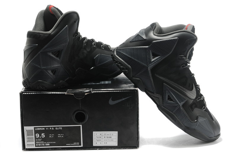 Discount Nike Lebron James 11 Shoes All Black