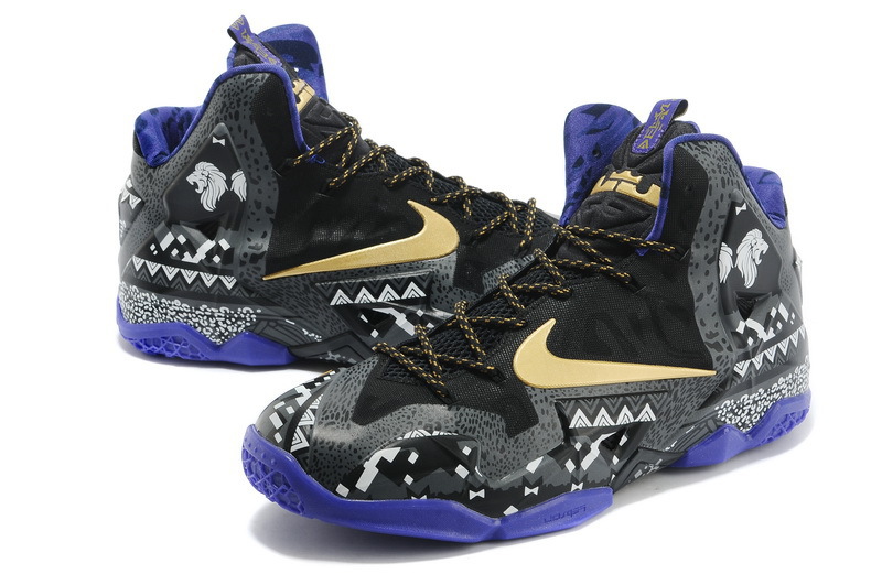 Lebron James 11 Black People Edition Black Blue - Click Image to Close