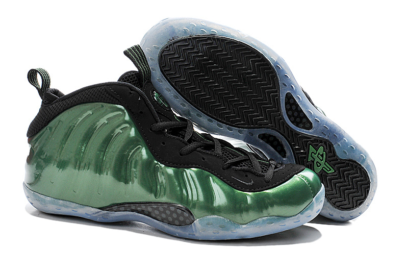 New Nike Air Foam Penny Hardaway Green Black Shoes - Click Image to Close