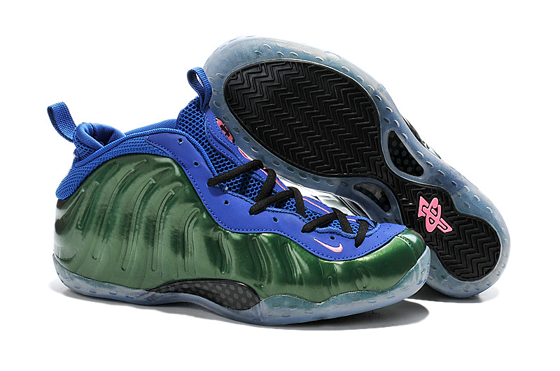 New Nike Air Foam Penny Hardaway Green Blue Shoes - Click Image to Close