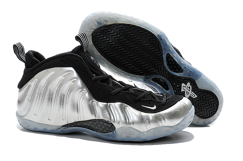 New Nike Air Foam Penny Hardaway Silver Black Shoes - Click Image to Close