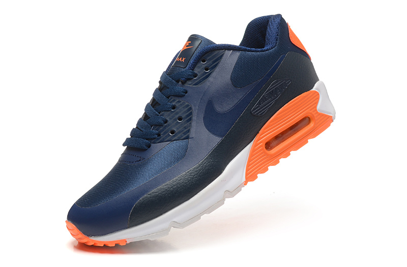 2016 Newest Nike Air Max 90 Blue Orange - Click Image to Close