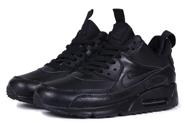 Nike Air Max 90 High All Black - Click Image to Close