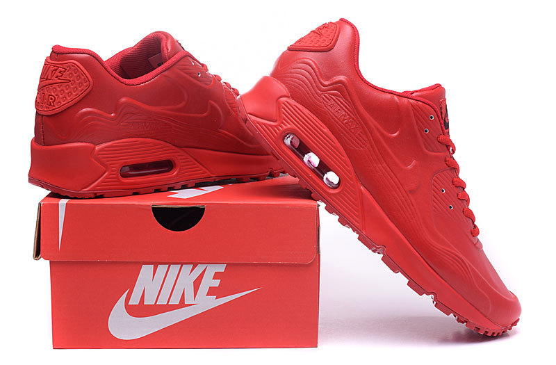 red leather nike shoes