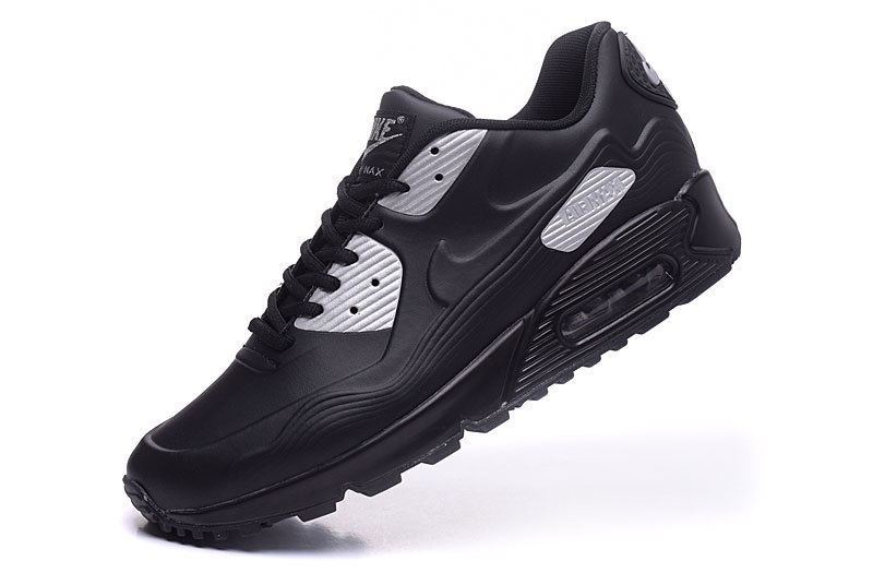 2016 Nike Air Max 90 Leather Black - Click Image to Close