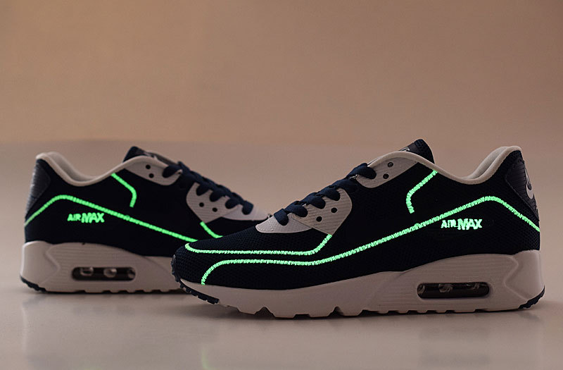 2016 Nike Air Max 90 Midnight Firefly Blue White