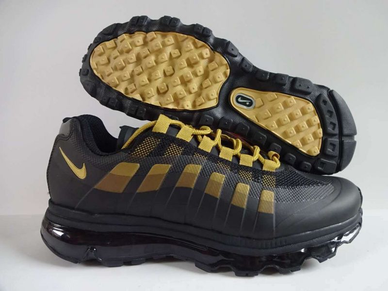 2016 Nike Air Max 95 Black Yellow Shoes - Click Image to Close