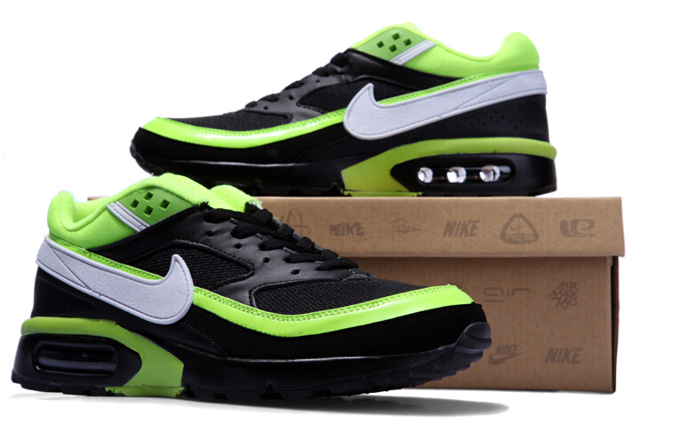 2016 Nike Air Max BW Black Green - Click Image to Close