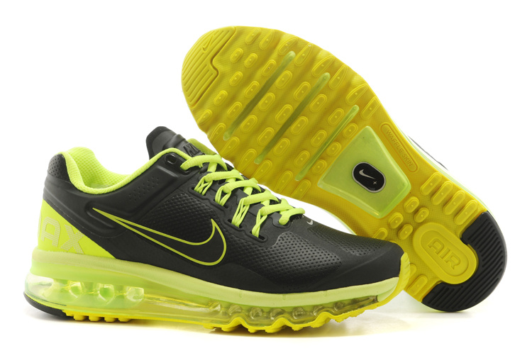 New Nike Air Max Black Green Men Shoes - Click Image to Close