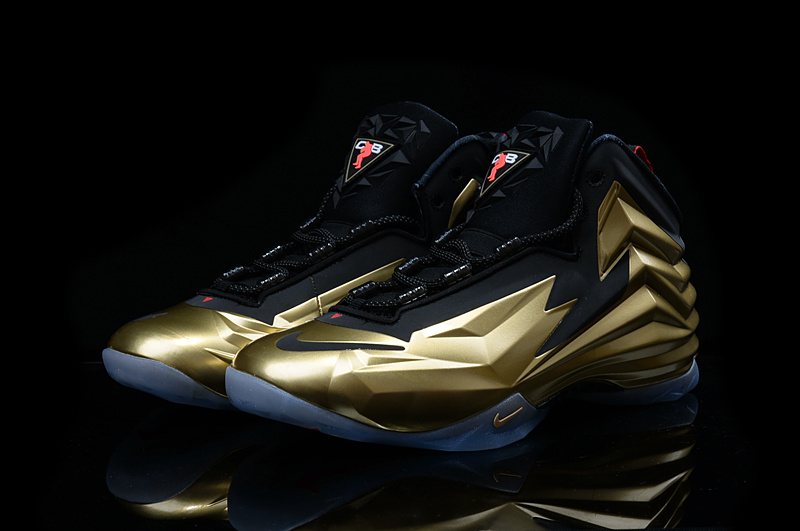 New Nike Chuck Posite Barkley Gold Black Shoes - Click Image to Close
