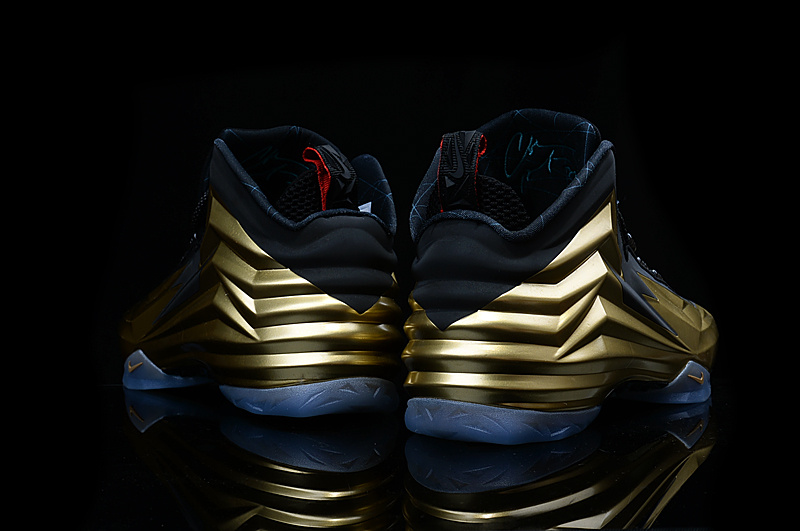 New Nike Chuck Posite Barkley Gold Black Shoes - Click Image to Close