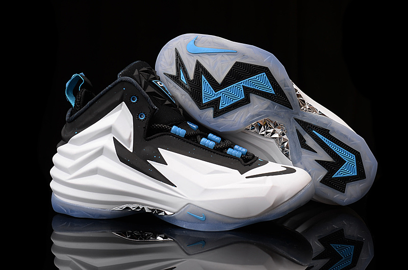 New Nike Chuck Posite Barkley White Black Blue Shoes