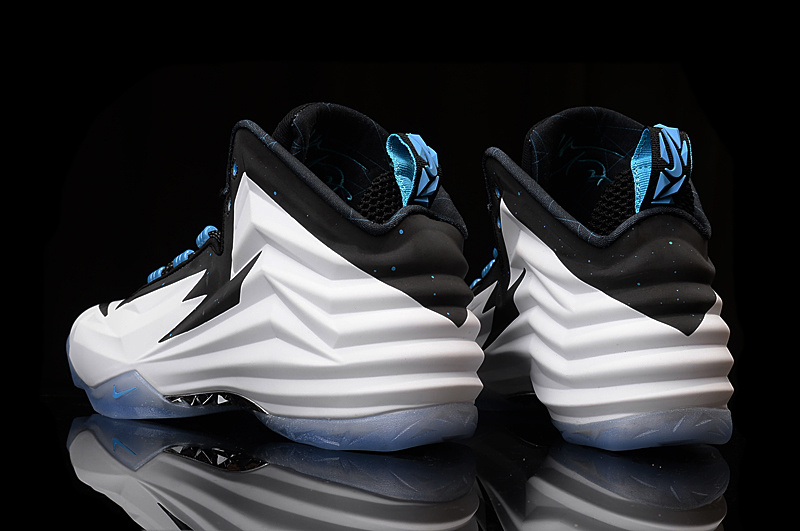 New Nike Chuck Posite Barkley White Black Blue Shoes - Click Image to Close