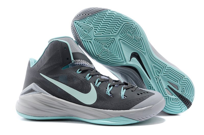 New Nike Hyperdunk XDR Grey Light Green Shoes - Click Image to Close