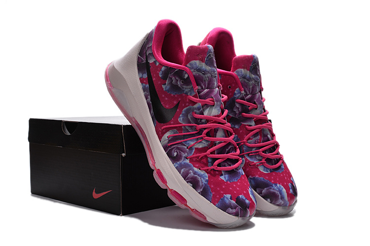 New Nike KD 8 Breast Cancer Pink Shoes - Click Image to Close