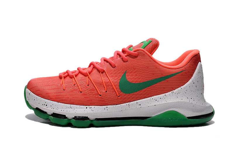 New Nike KD 8 Orange Green Basketball Shoes - Click Image to Close