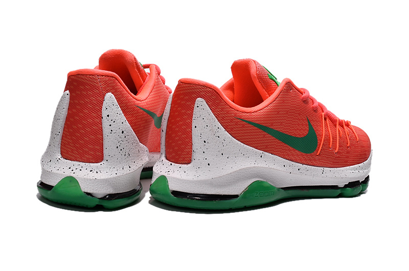 New Nike KD 8 Orange Green Basketball Shoes