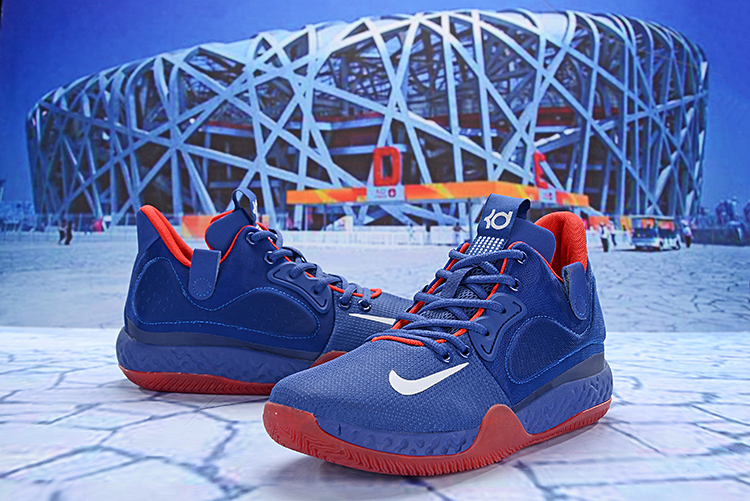 New Nike KD Trey 6 Jade Blue Red Shoes - Click Image to Close