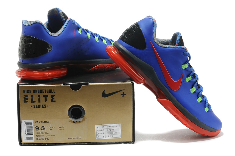 2014 Kevin Durant 5 Shoes Low Blue Red - Click Image to Close