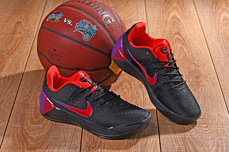 New Nike Kobe AD Black Red Swoosh Shoes