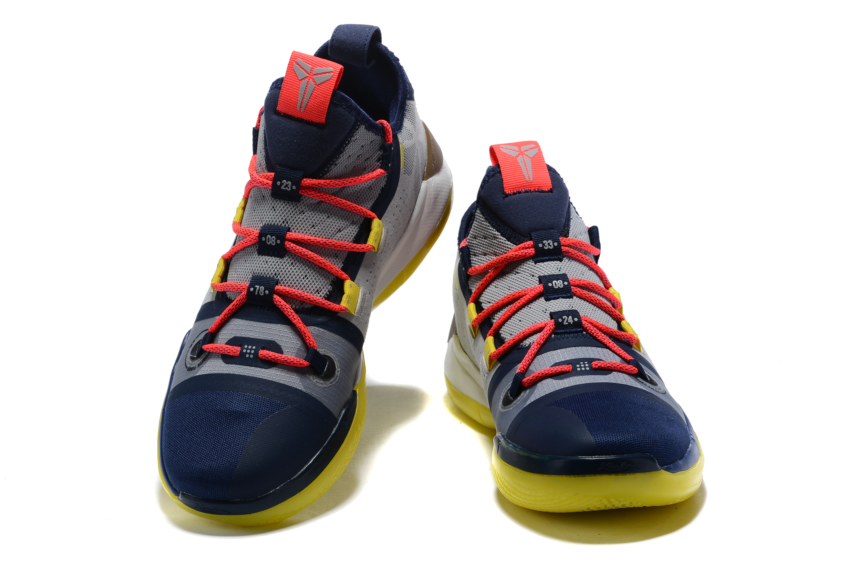 New Nike Kobe AD Laker Blue Flourencent Yellow Shoes