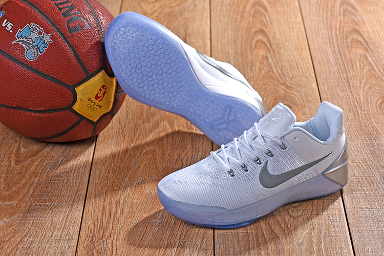 New Nike Kobe AD White Sliver Shoes - Click Image to Close