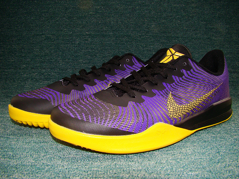 kobe shoes purple yellow