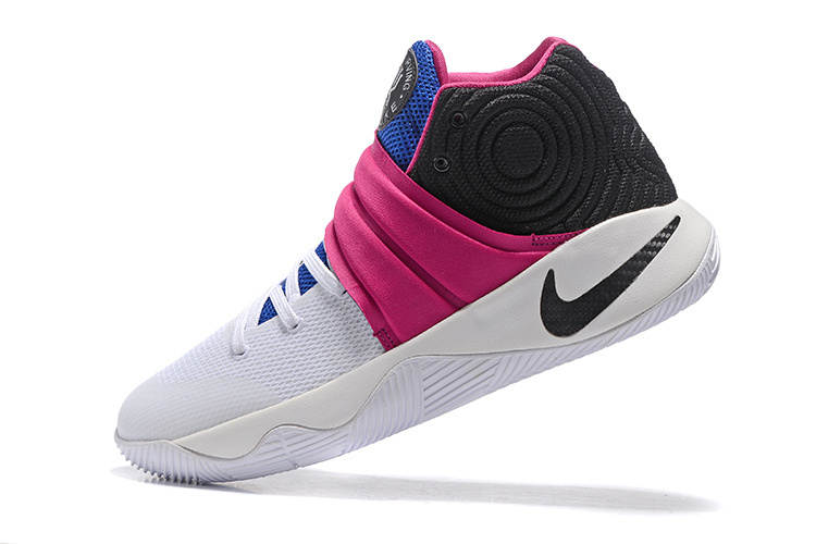 New Nike Kyrie 2 Air Huarache White Black Pink Shoes - Click Image to Close