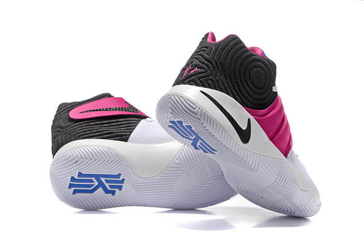New Nike Kyrie 2 Air Huarache White Black Pink Shoes - Click Image to Close