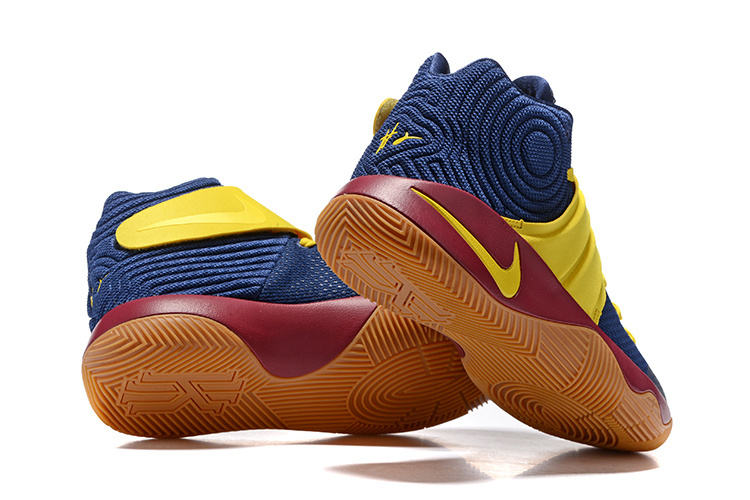 New Nike Kyrie 2 Deep Blue Yellow Shoes - Click Image to Close