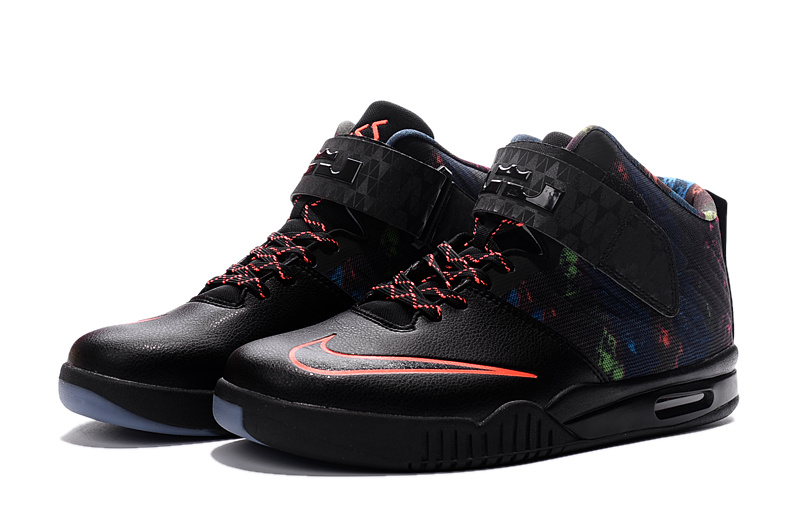 New Nike LeBron 13 Black Colorful Shoes With Strap