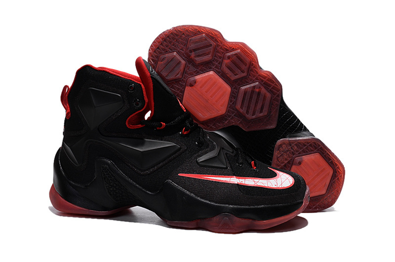 New Nike Lebron 13 Black Red Shoes