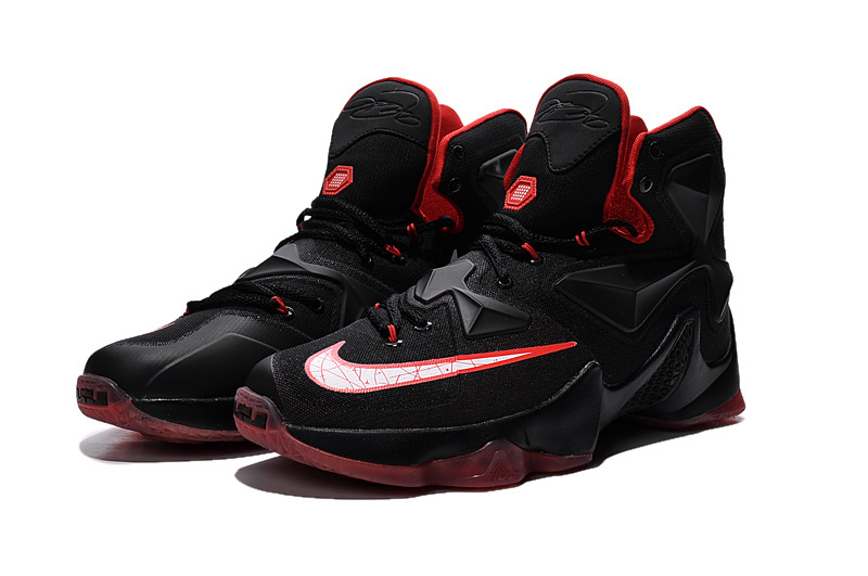 New Nike Lebron 13 Black Red Shoes