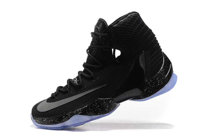 New Nike Lebron 13 Elite All Black Silver Shoes - Click Image to Close