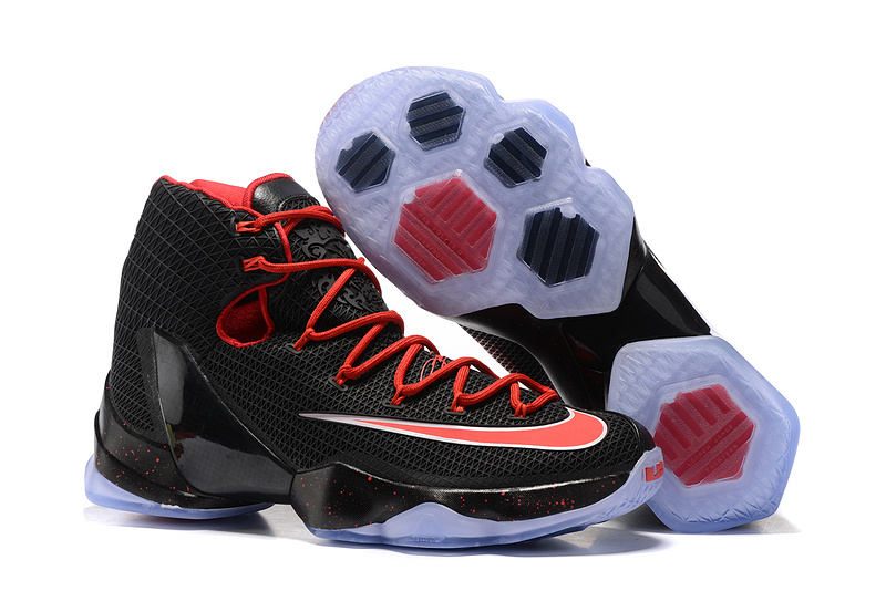 New Nike Lebron 13 Elite Black Red Shoes - Click Image to Close