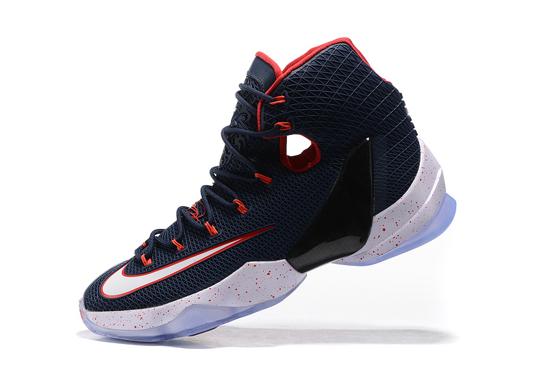 New Nike Lebron 13 Elite Deep Blue Red Shoes